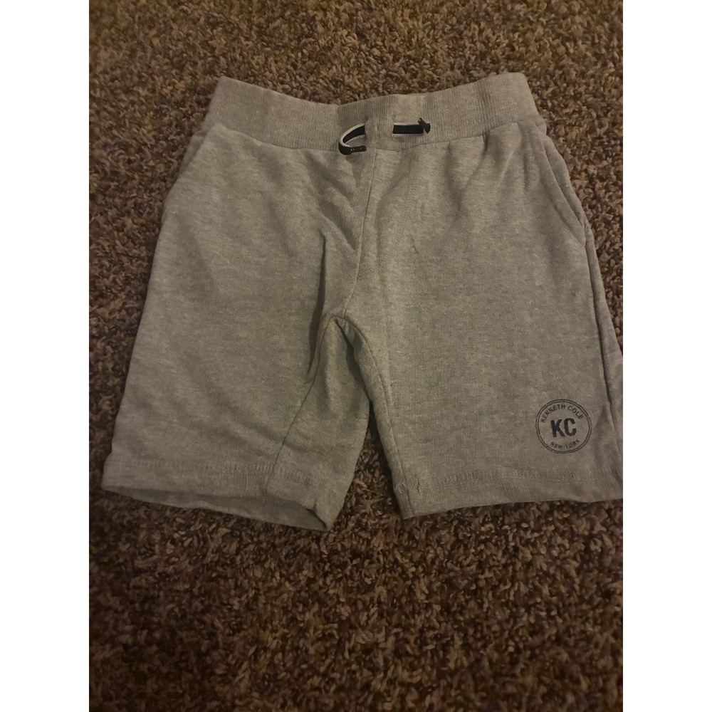 Kenneth Cole New York Boys Heather Gray Logo Sweat Shorts Size 4T